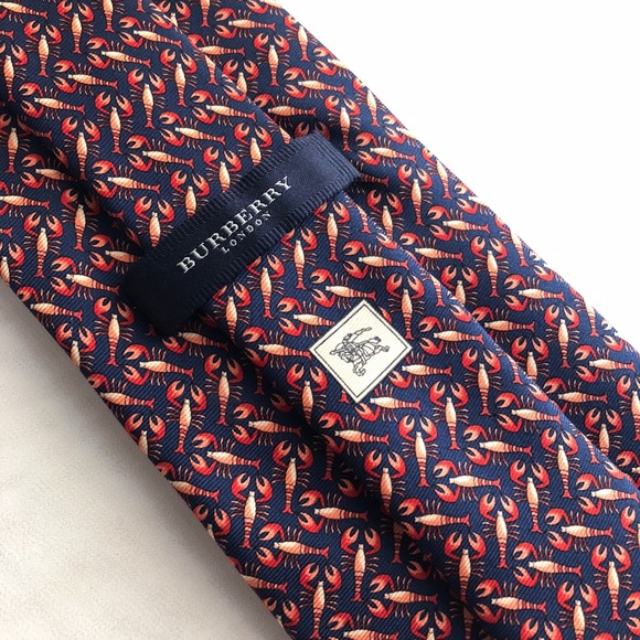 Burberry lobster motif silk Tie - Picture 3 of 4